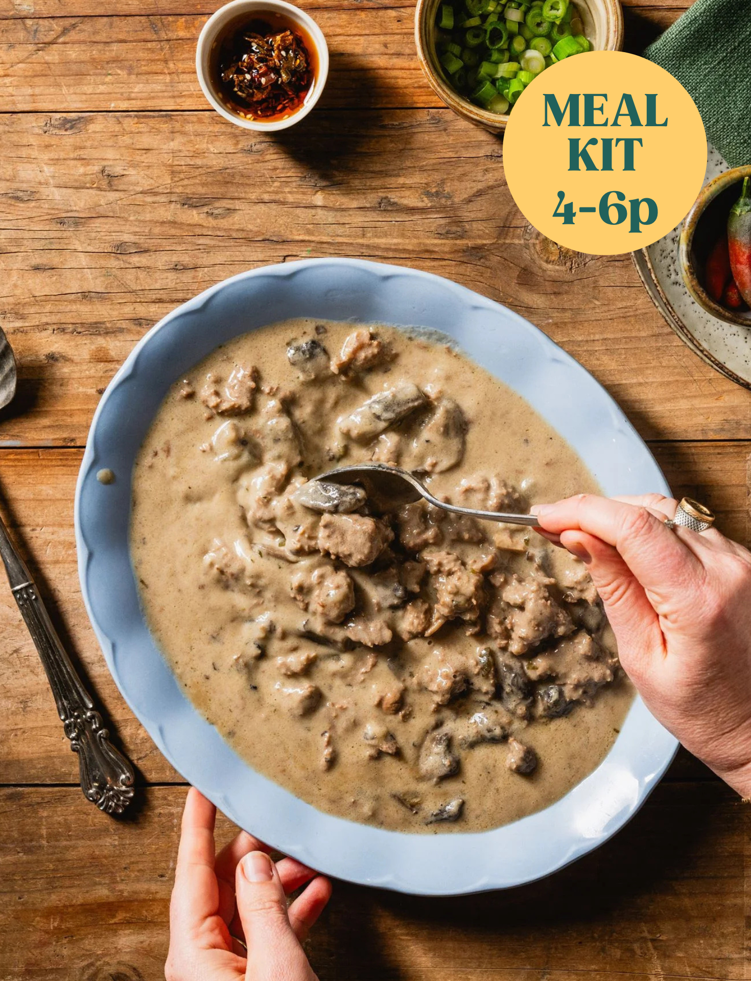 Meal Kit | Beef Stroganoff & Mash Potato | Serves 4 - 6