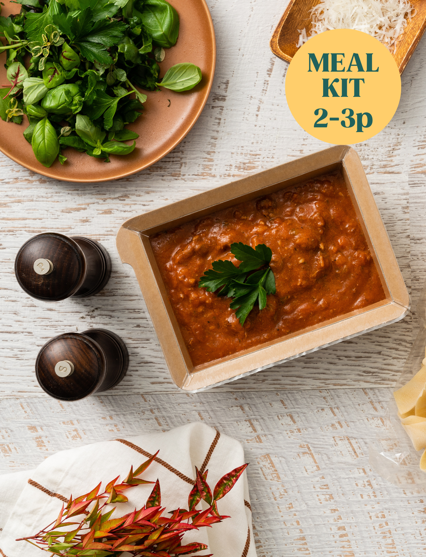Meal Kit | Bolognese Pasta | Serves 2-3