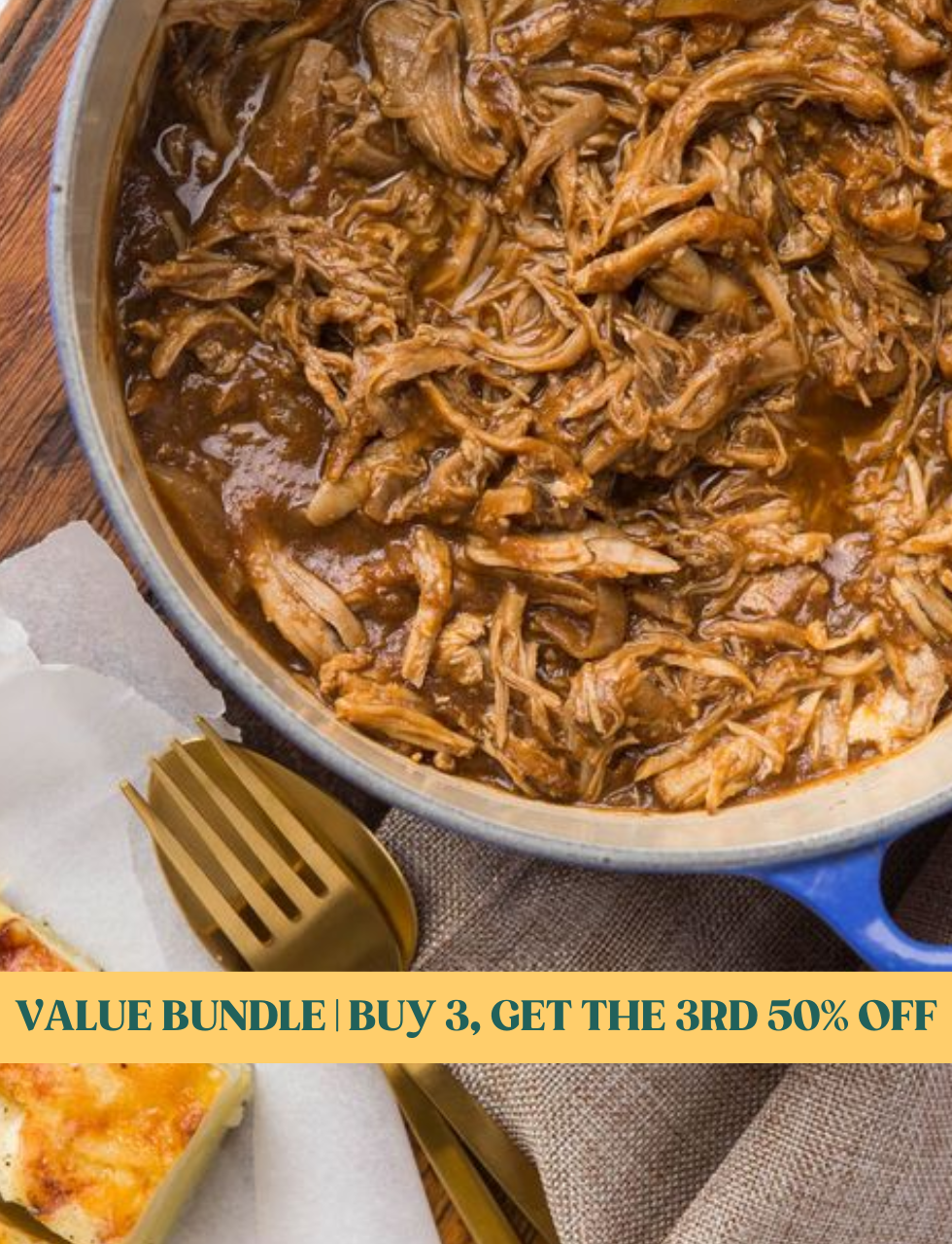 Value Bundle | 3 x BBQ Pulled Pork | Serves 12+