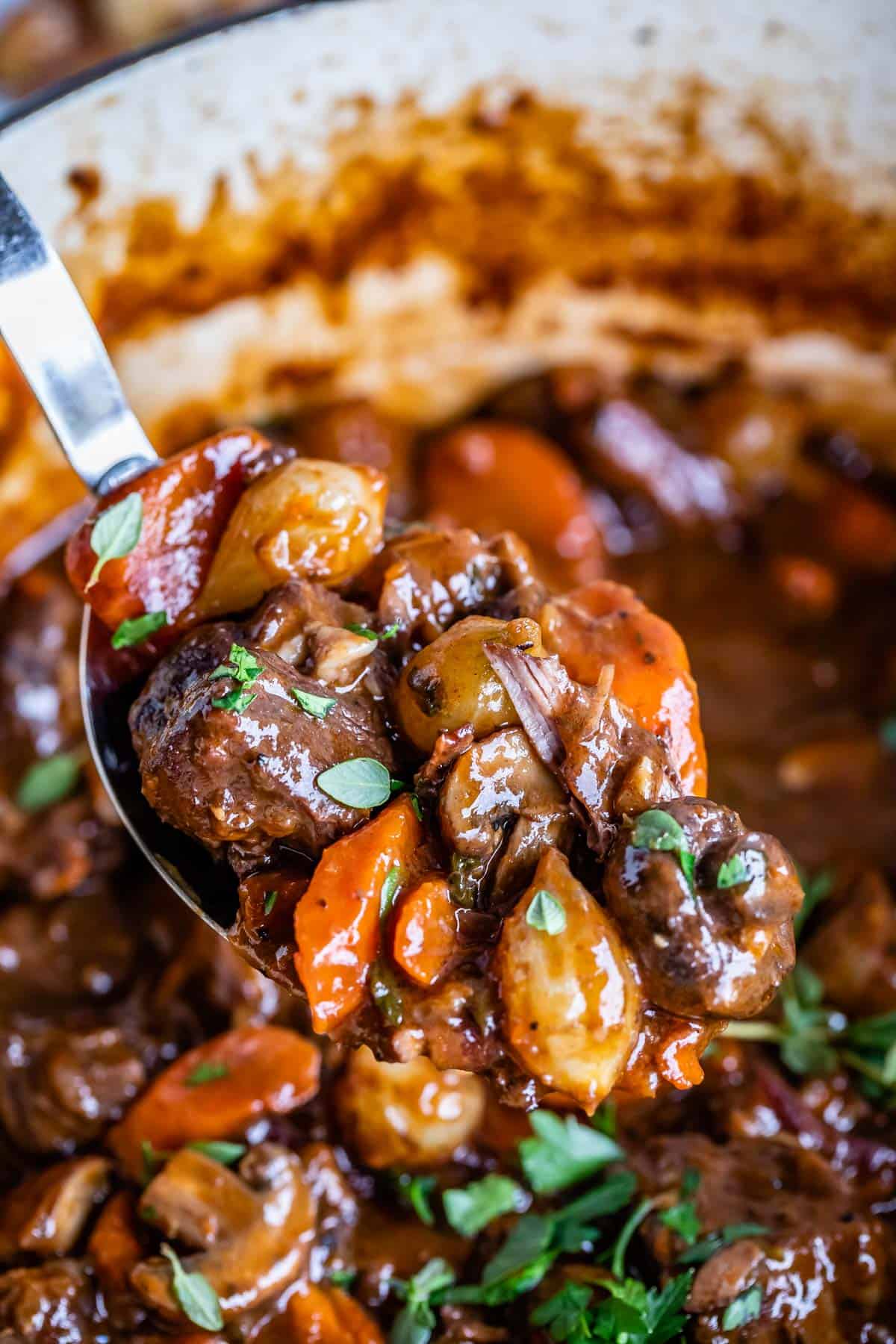 Indulge in the exquisite flavors of our 500g Beef Bourguignon, a perfect dinner solution for two or three
