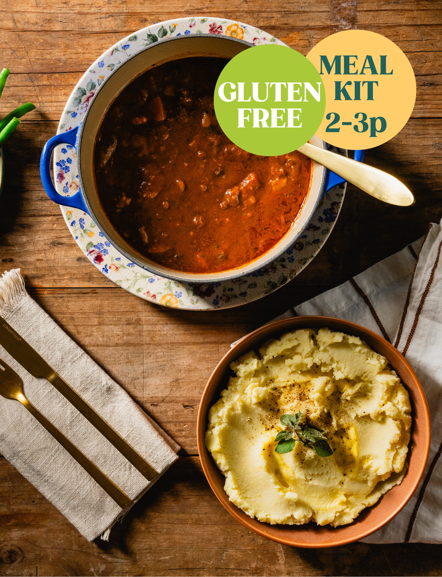 Meal Kit | Beef Bourguignon & Mash | Serves 2 - 3